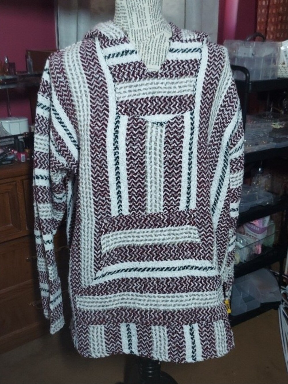 Baja Joe Red & Grey Pullover Unisex Size XL